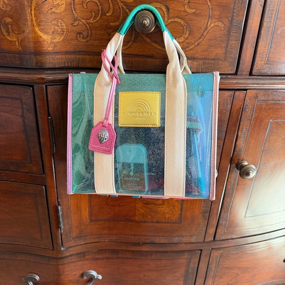 Kurt Geiger Colorful Transparent Tote Bag - Picture 2 of 11